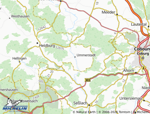Mappa MICHELIN Ummerstadt - ViaMichelin