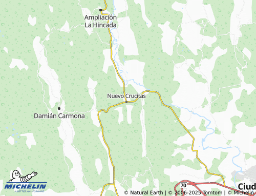 MICHELIN Ejido Las Crucitas map - ViaMichelin