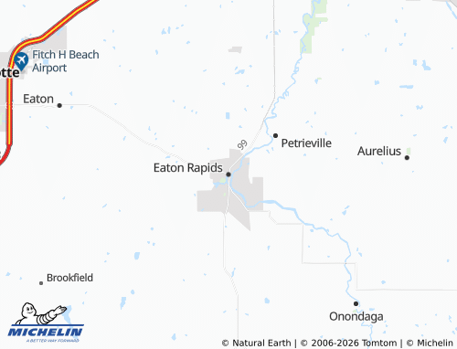 Mapa MICHELIN Eaton Rapids - ViaMichelin