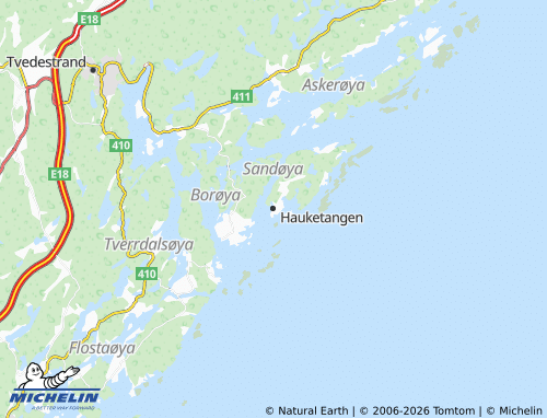 MICHELIN Hauketangen map - ViaMichelin