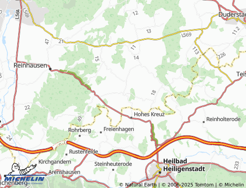 MICHELIN-Landkarte Bischhausen - ViaMichelin