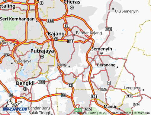 MICHELIN Taman Aman Permai map - ViaMichelin