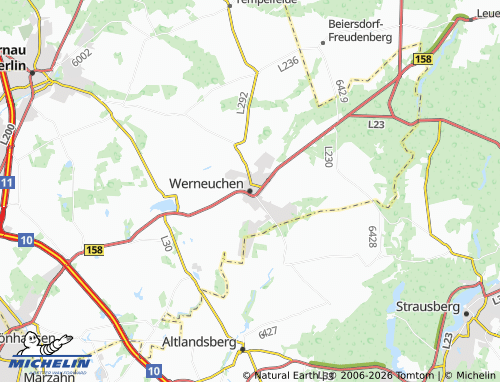 MICHELIN Werneuchen map - ViaMichelin