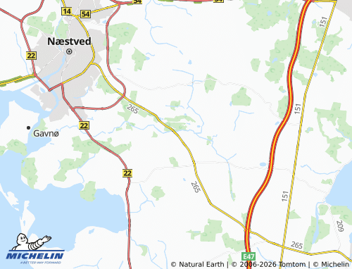 Kaart MICHELIN Mogenstrup - ViaMichelin