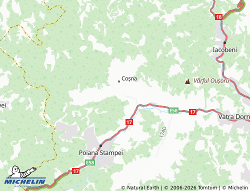 Mappa MICHELIN Românești - ViaMichelin
