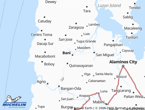MICHELIN Bani map - ViaMichelin