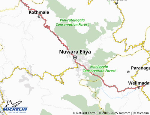 MICHELIN-Landkarte Nuwara Eliya - ViaMichelin