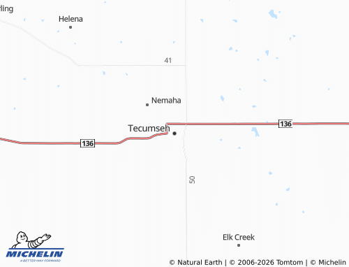 Carte MICHELIN Tecumseh - ViaMichelin