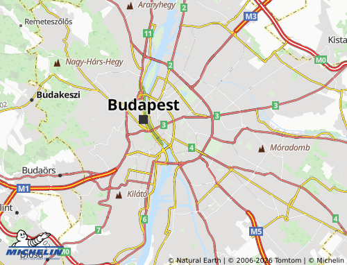Mappa MICHELIN 8. Kerület - ViaMichelin