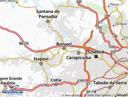 Mapa MICHELIN Barueri - ViaMichelin