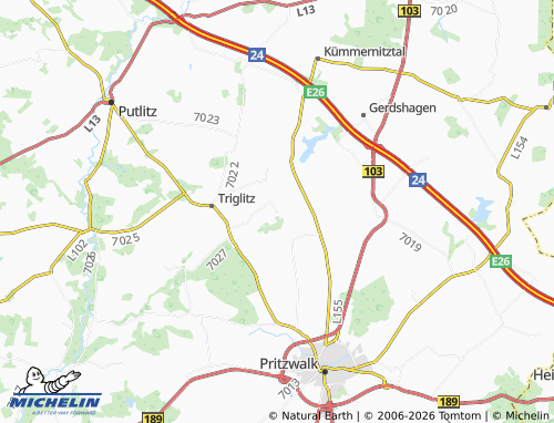 Mapa MICHELIN Felsenhagen - ViaMichelin