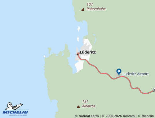 Mappa MICHELIN Lüderitz Extension 4 - ViaMichelin