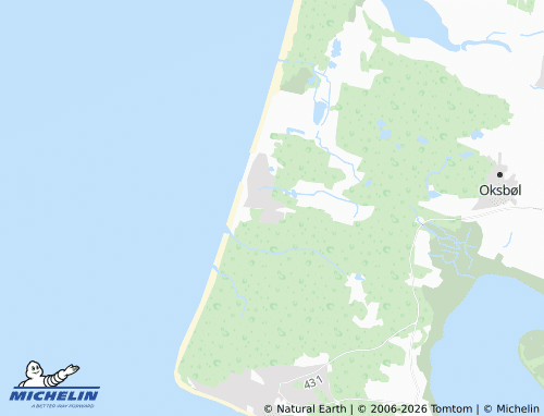 Carte MICHELIN Vejers Strand - ViaMichelin