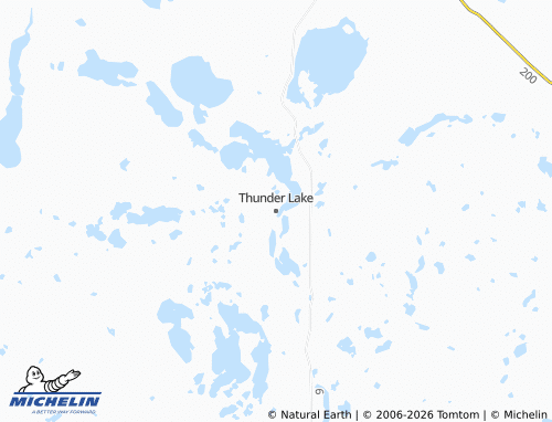 Mapa MICHELIN Thunder Lake - ViaMichelin