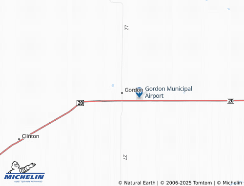 MICHELIN Gordon map - ViaMichelin
