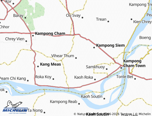 Mapa MICHELIN Vihear Thum - ViaMichelin