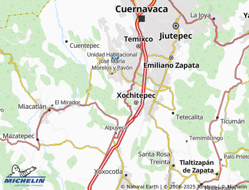 MICHELIN-Landkarte Colinas de Xochitepec III - ViaMichelin