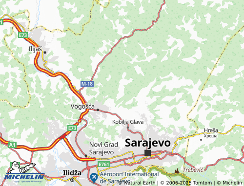 MICHELIN-Landkarte Tihovići - ViaMichelin