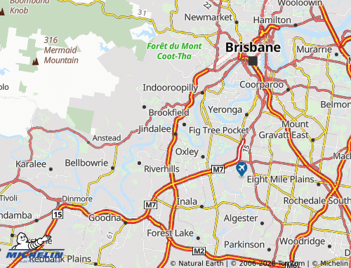 Mapa MICHELIN Jindalee - ViaMichelin