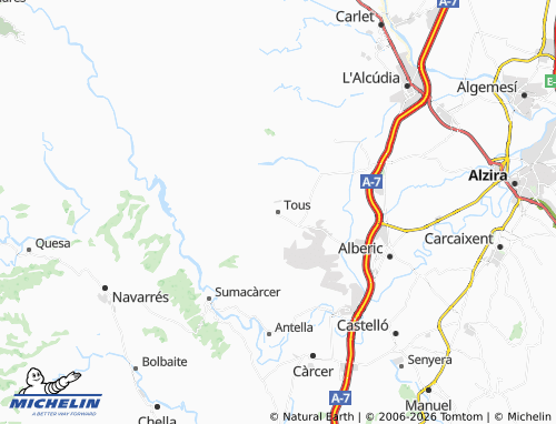 Mappa MICHELIN Tous - ViaMichelin