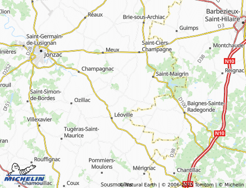 MICHELIN Mortiers map - ViaMichelin