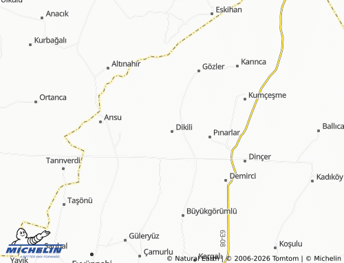 MICHELIN Dikili map - ViaMichelin
