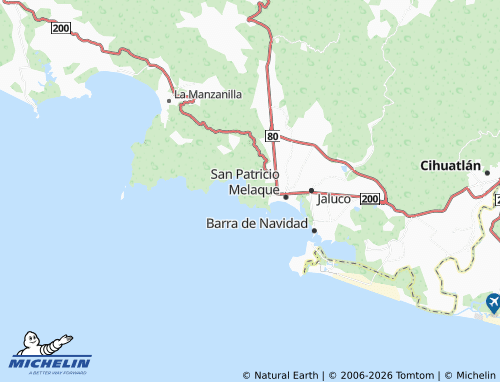 Carte MICHELIN Cuastecomate - ViaMichelin