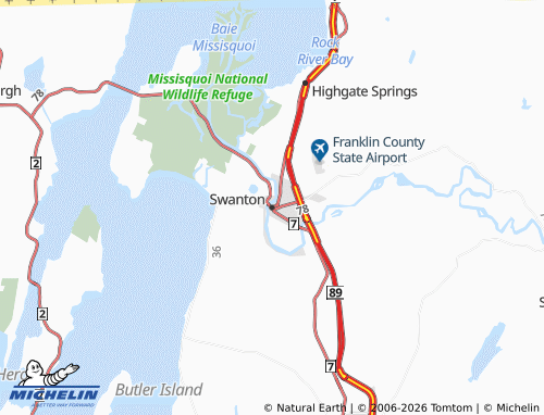 Mappa MICHELIN Swanton - ViaMichelin