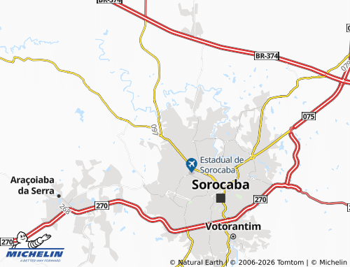 MICHELIN Caguaçu map - ViaMichelin