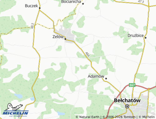Mapa MICHELIN Grębociny - ViaMichelin