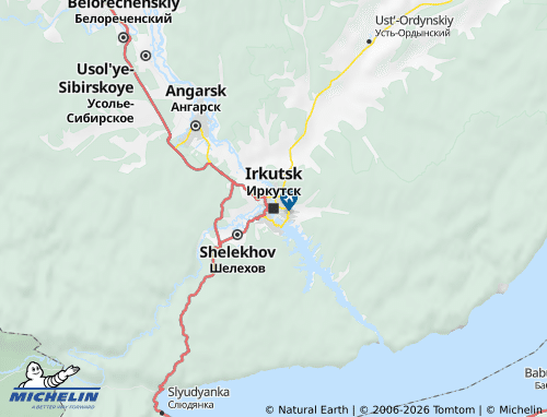 Carte MICHELIN Irkutsk - ViaMichelin