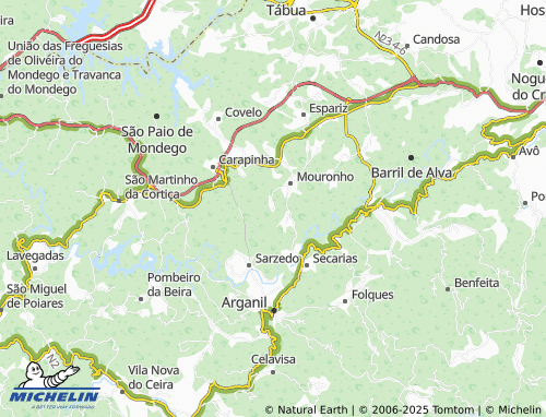 MICHELIN Alvoeira map - ViaMichelin
