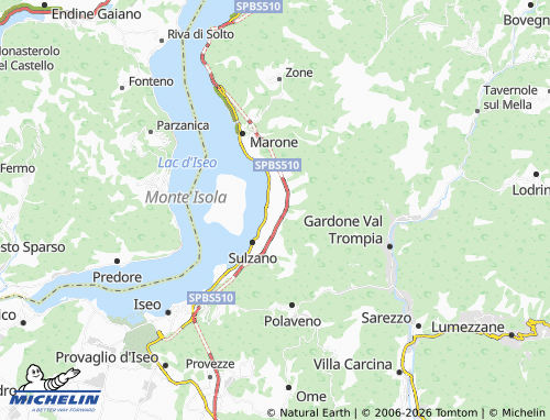 Mappa MICHELIN Sale Marasino - ViaMichelin