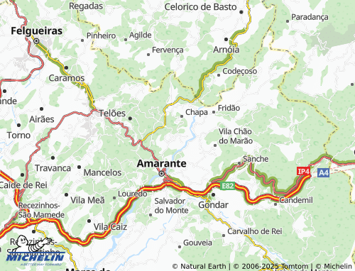 MICHELIN Tareja map - ViaMichelin
