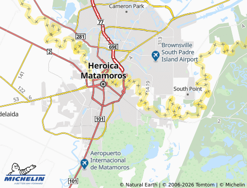 MICHELIN Los Fresnos map - ViaMichelin