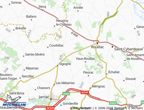 Mapa MICHELIN Plaizac - ViaMichelin