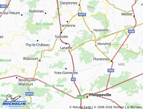 MICHELIN Fraire map - ViaMichelin