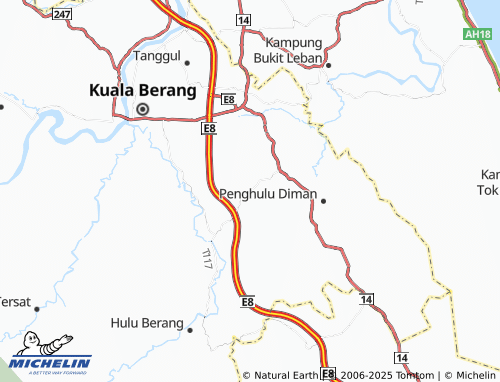 MICHELIN Kampung Machang map - ViaMichelin
