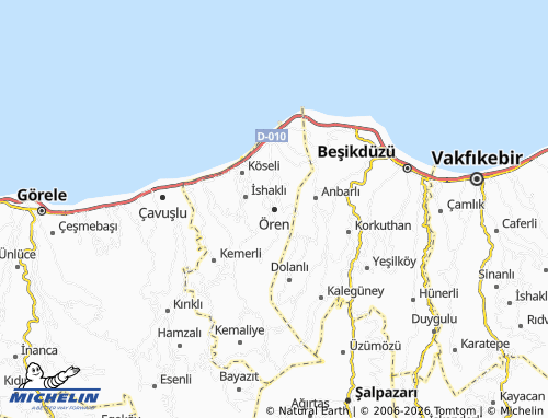 Mappa MICHELIN Ören - ViaMichelin