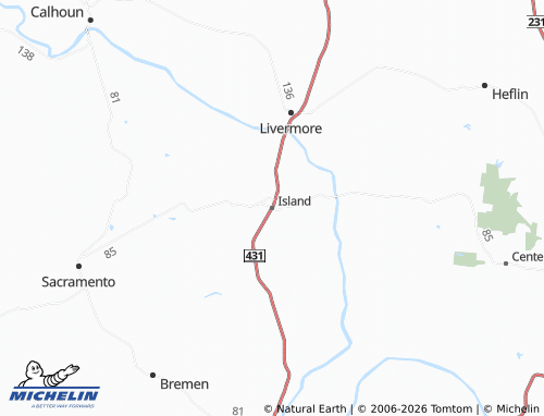 Carte MICHELIN Island - ViaMichelin