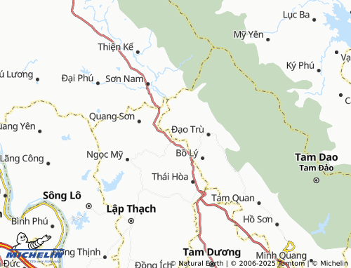 MICHELIN Yên Dương map - ViaMichelin