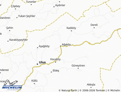 Mapa MICHELIN Ağaköy - ViaMichelin