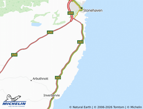 Carte MICHELIN Roadside of Catterline - ViaMichelin