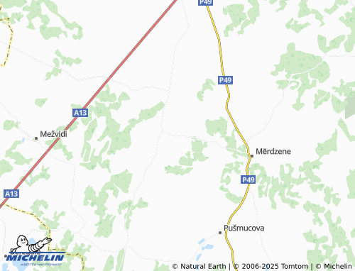 MICHELIN Latvīšu Stiglova map - ViaMichelin