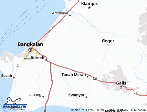 MICHELIN-Landkarte Dlambah Dajah - ViaMichelin