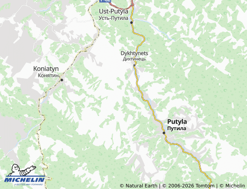 Mappa MICHELIN Sokolii - ViaMichelin
