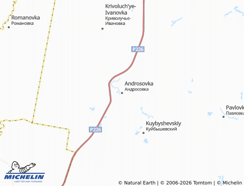 MICHELIN-Landkarte Androsovka - ViaMichelin