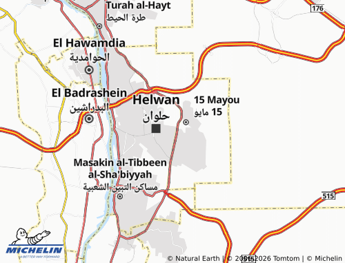 MICHELIN Helwan El Bahariya map - ViaMichelin