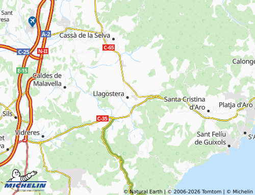 MICHELIN-Landkarte Llagostera - ViaMichelin