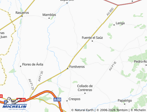 MICHELIN Cantiveros map - ViaMichelin